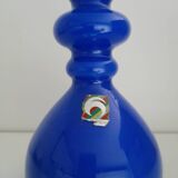 Hirschberg cobalt blue glass ring vase