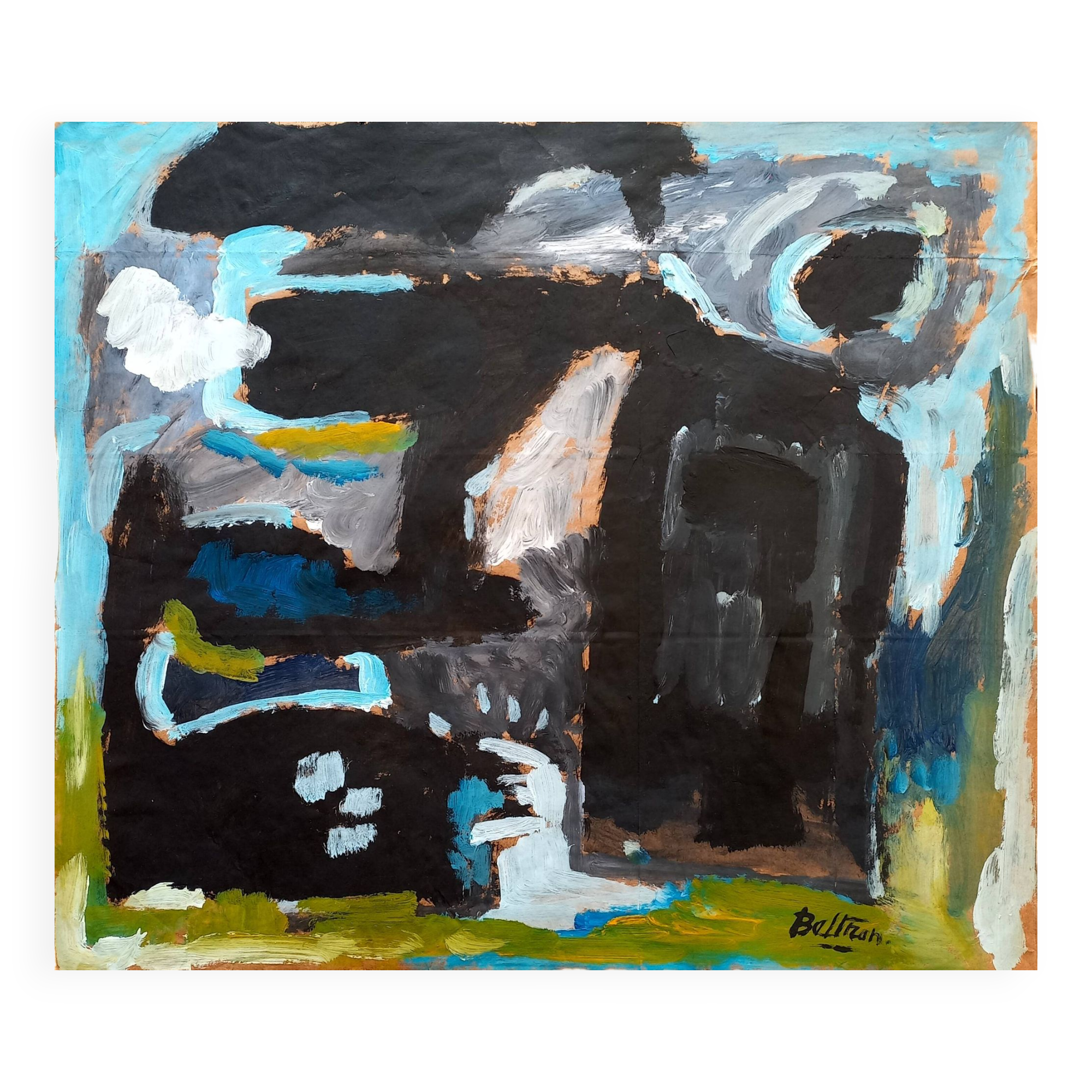 The rock with the umbrella pine.