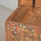 Antique painted trunk with floral motifs (c.1920) #32