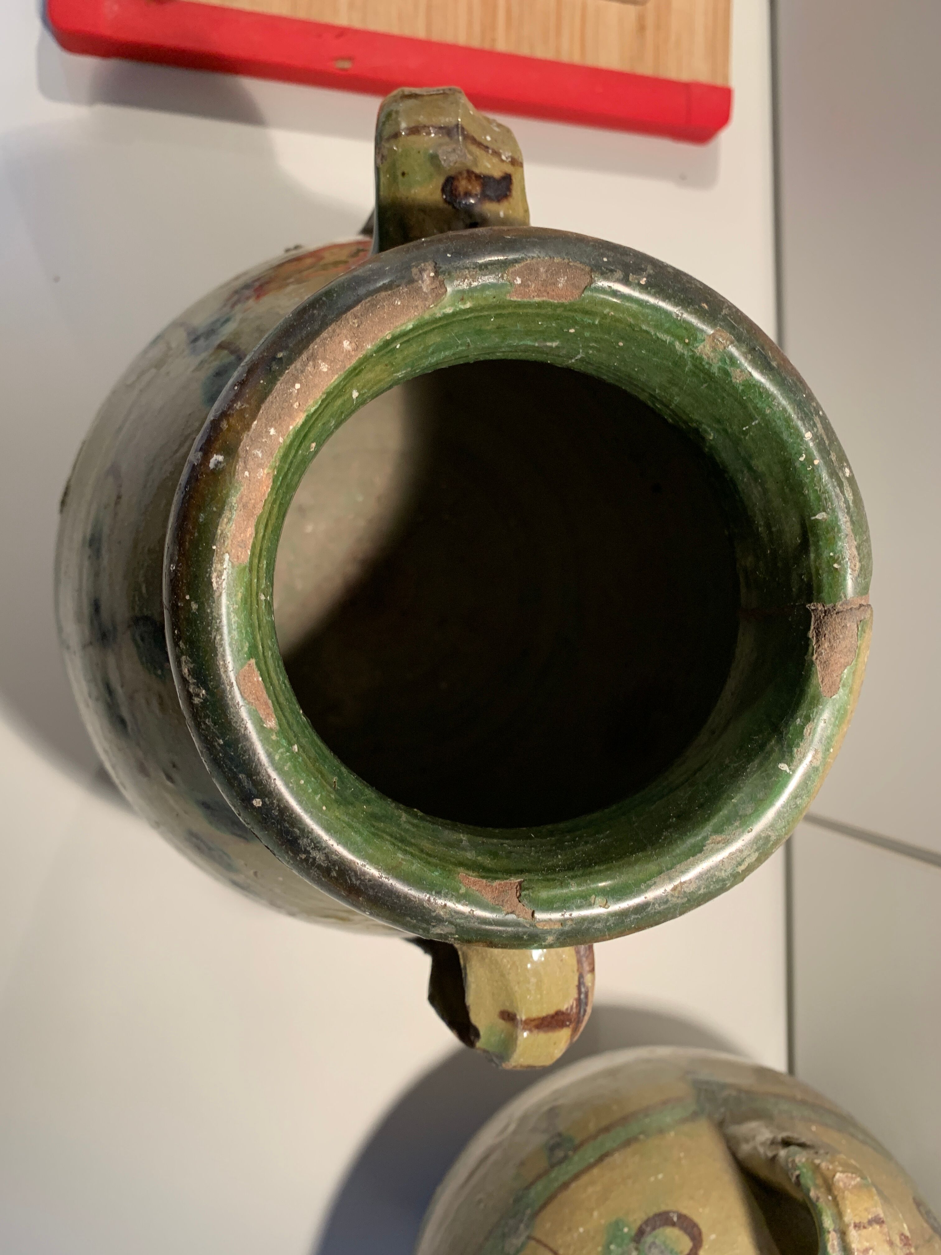 Pair of eared jars beginning. XX° North Africa