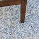 Oak farmhouse coffee table with spindle legs and one drawer, late 19th century