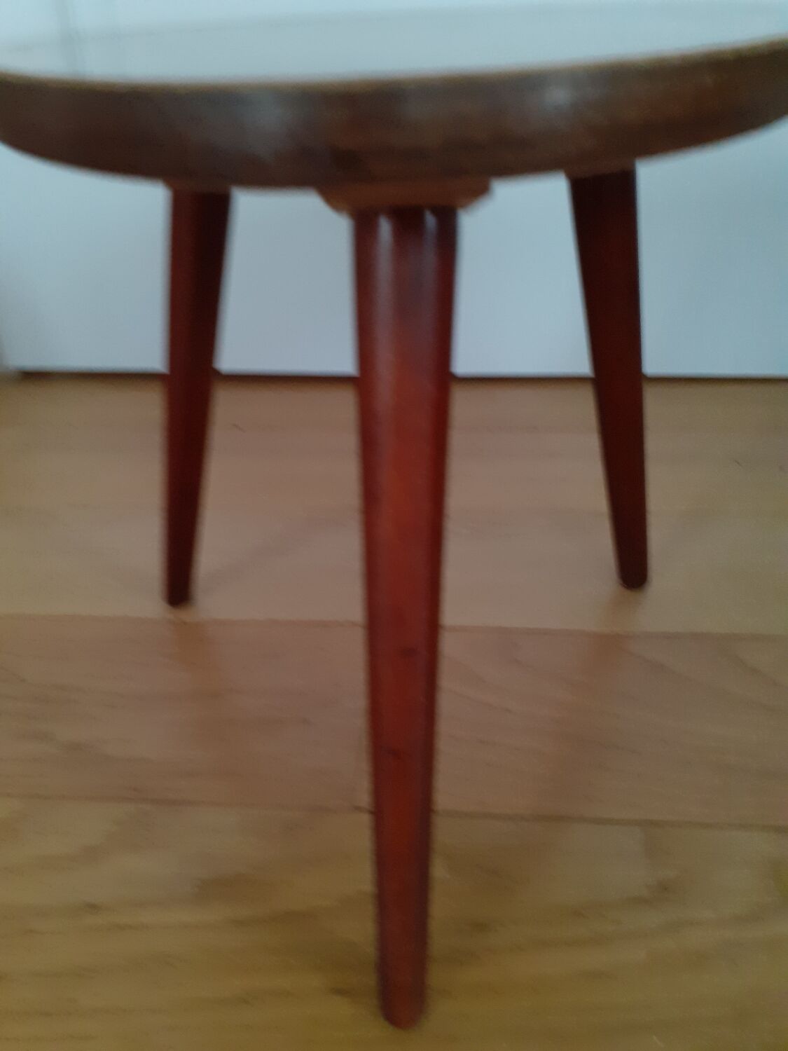 Formica tripod side table
