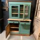 Vaisselier ancien vert vintage