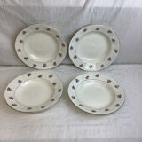 4 Vintage deep plates made in France Digoin Sarreguemines