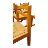 Set of 8 elm chairs Maison Regain