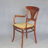Thonet armchair No. 221, "bronze" inlays 1905 perfect caning
