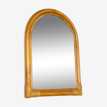 Miroir bambou vintage années 60