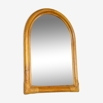 Vintage bamboo mirror from the 60s