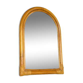 Vintage bamboo mirror from the 60s