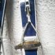 Pair of old wooden skis for children