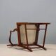 Fauteuil ancien style Regency en acajou et tissu, Angleterre, XIXe siècle
