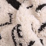 Unique natural wool Moroccan rug 3x2 m