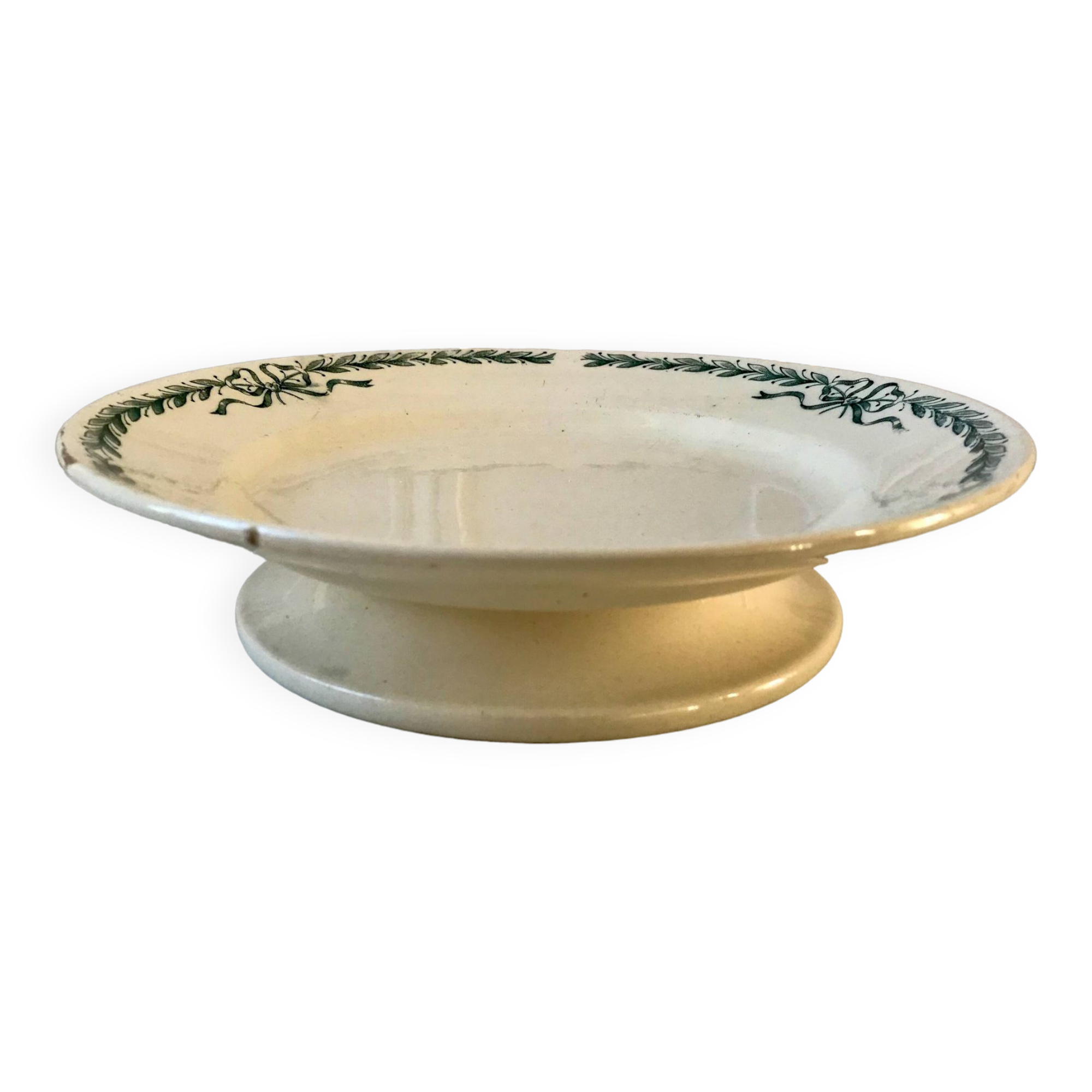 compote bowl in Terre de Fer Longchamp Belleville early 20th century