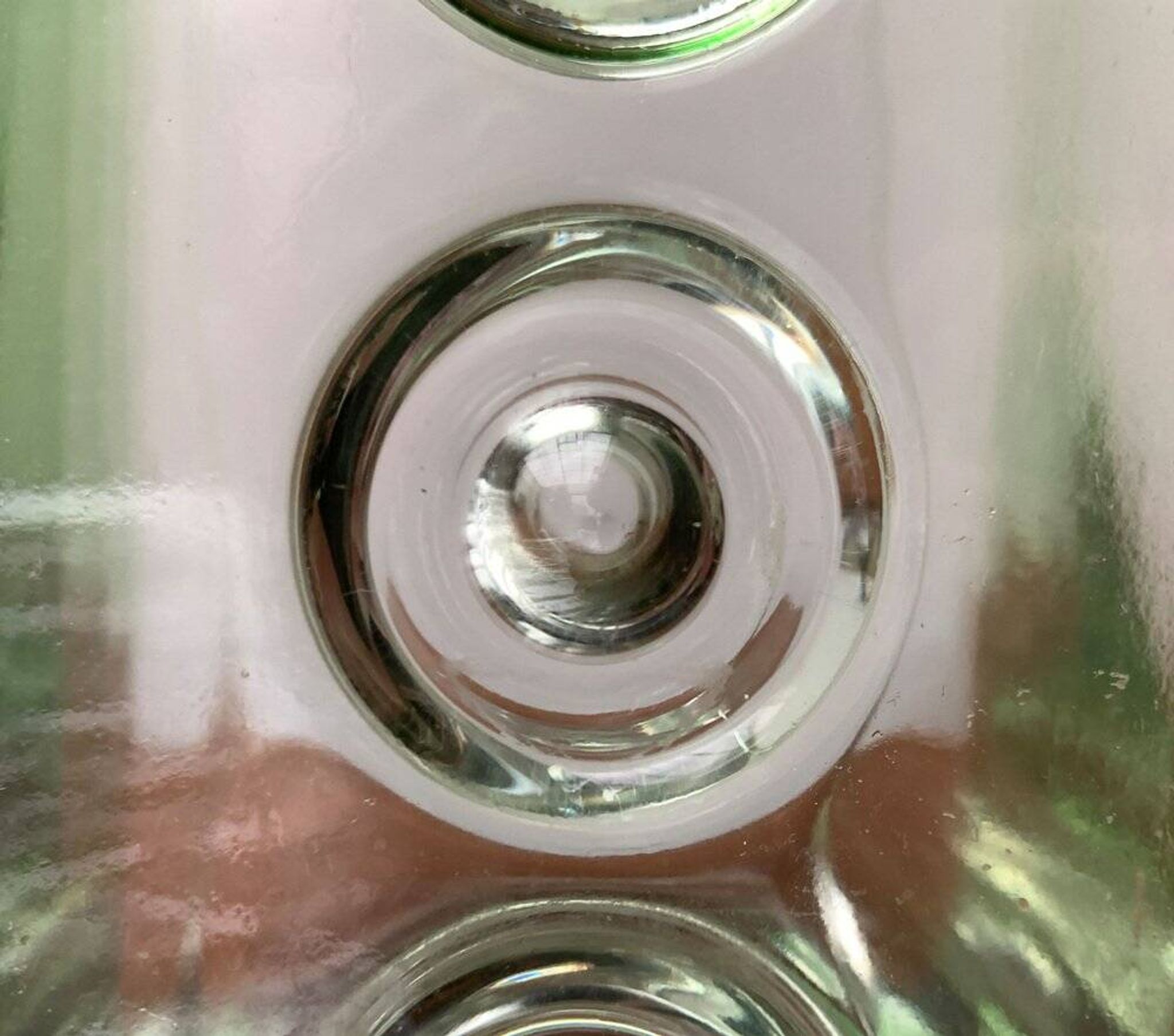 Brutalist glass block vase from the mid-century space age, 1960s