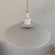 Suspension extensible métal blanc laqué, suède années 70/80