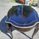Napoleon III black lacquered wood and brass table