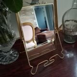 Barber mirror on foot 17x23cm