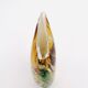 Vase sculpture Murano Gioia Michele Onesto Oball or 24k Sommerso 20cm