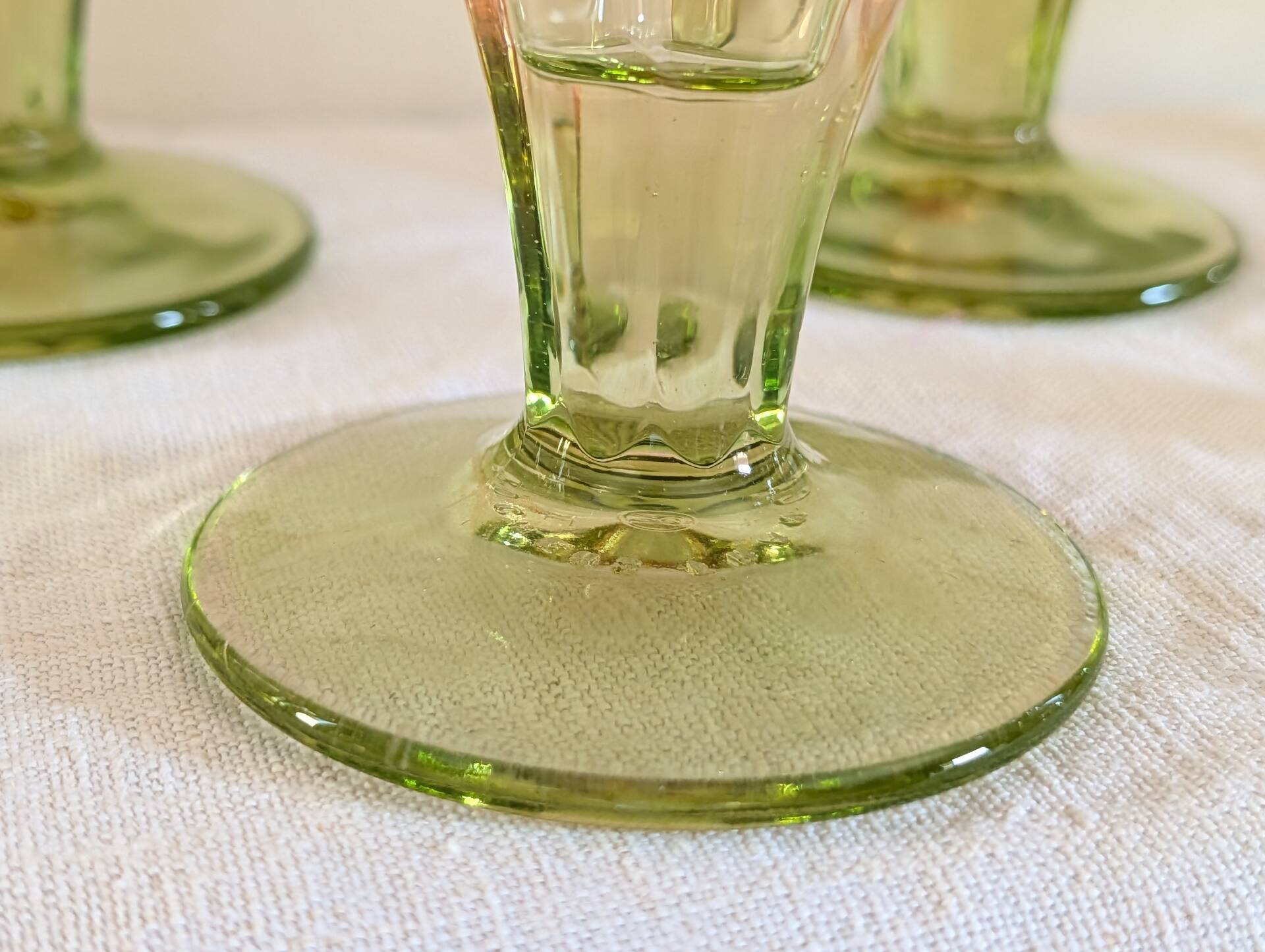 11 two-tone La Rochère cups, 1960s-70s