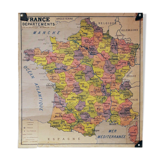 Map Rossignol French Departments / French population