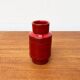 Red pottery vase Rimini Italian from the mid-century by Aldo Londi for Bitossi, 1960s.