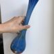 Colorful blue Murano blown glass vase 60s-70s