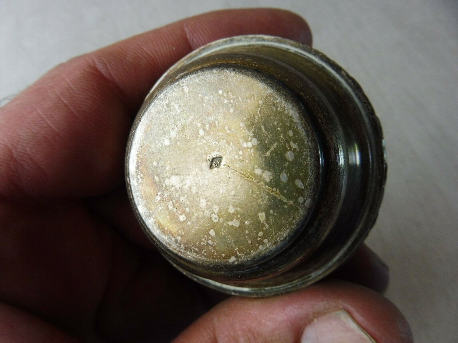 Old saleron in silver metal