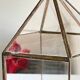 Vide poche mural miroir et laiton vintage