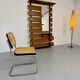 Scandinavian design teak wall unit with entrance door from the 70s
