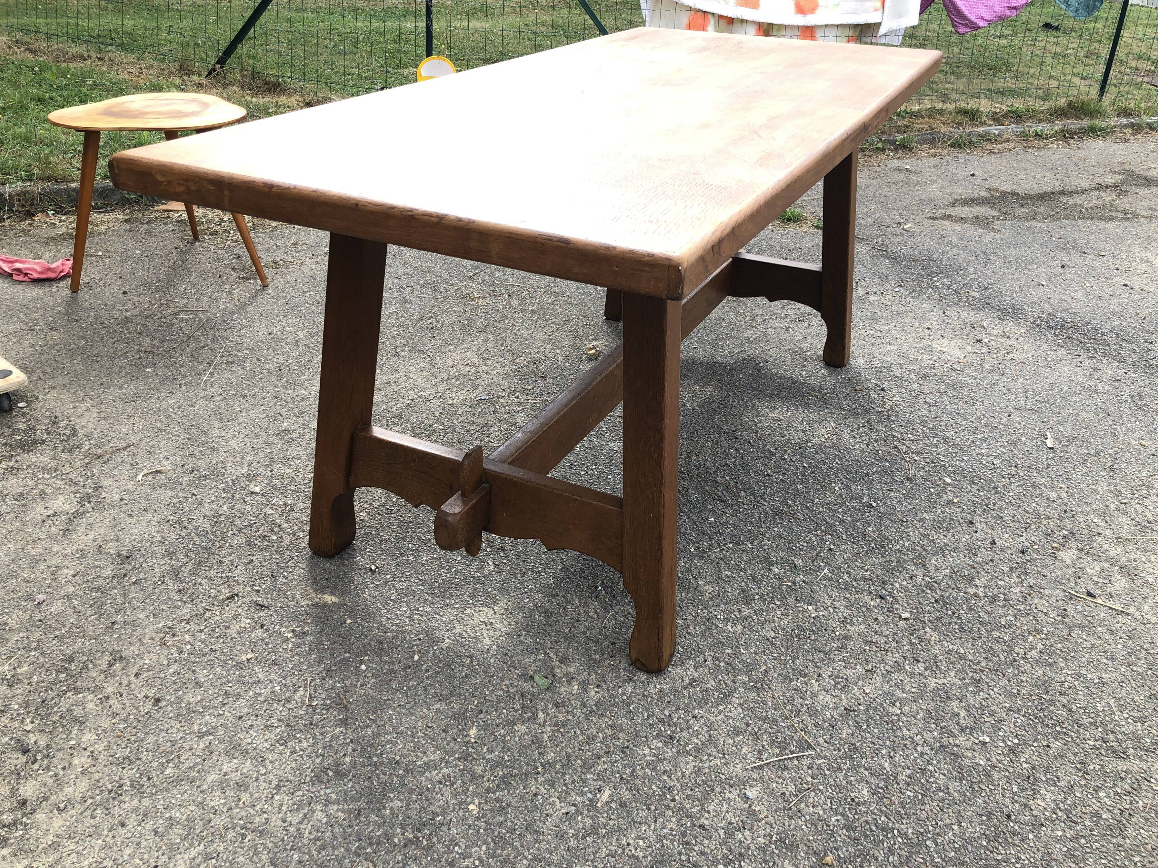 Wooden monastery table