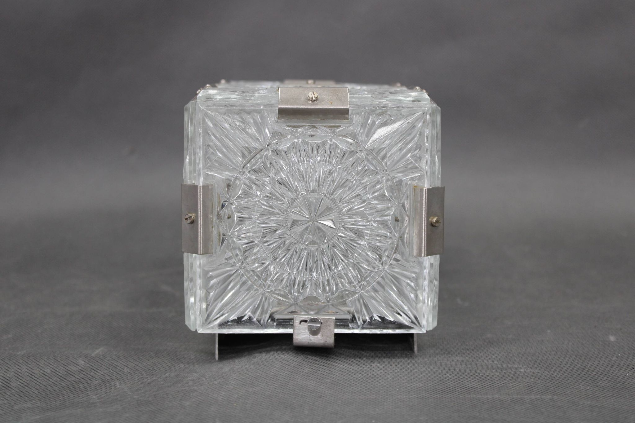 Pair of mid-century Czech glass wall lights by Kamenický Šenov