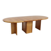 Table à manger ovale extensible vintage des années 1960