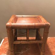 beautiful old asian bamboo stool