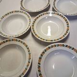 6 antique Villeroy & Boch soup plates in good condition