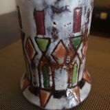 Ceramic pitcher vase signed Fernande Kohler - Vallauris - 1950s/60s