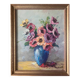 Tableau HSP "Bouquet of Flowers" in vase signed Florent + frame