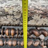 Louis XIII style armchair with twisted backrest and legs.