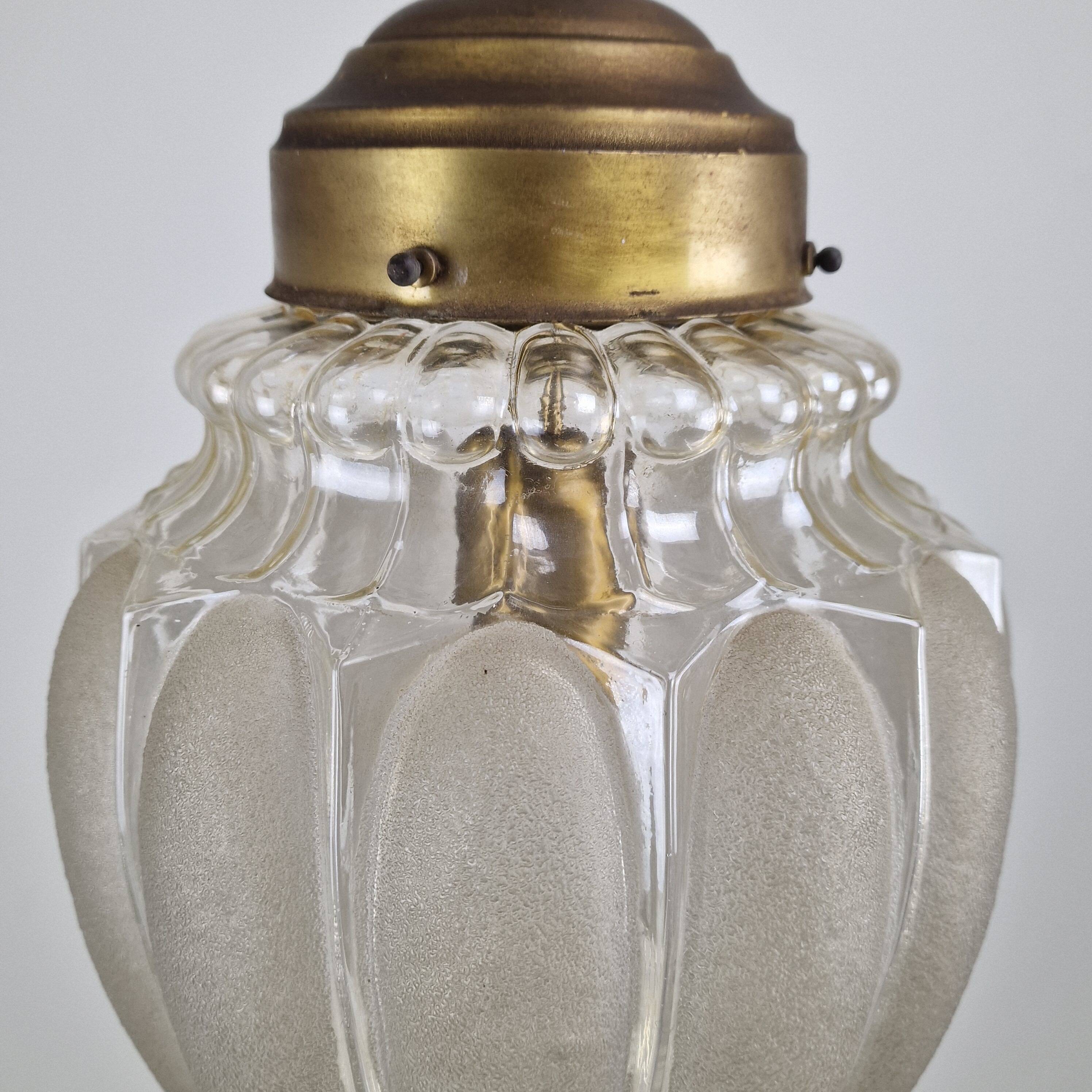 Italian Mazzega Murano Glass Pendant Lamp, 1970s