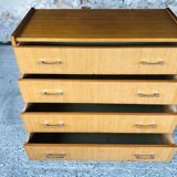 Vintage 4-drawer dresser by Capelle 70s