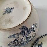 Antique ironstone tureen – Bordeaux MGB – blue floral decoration