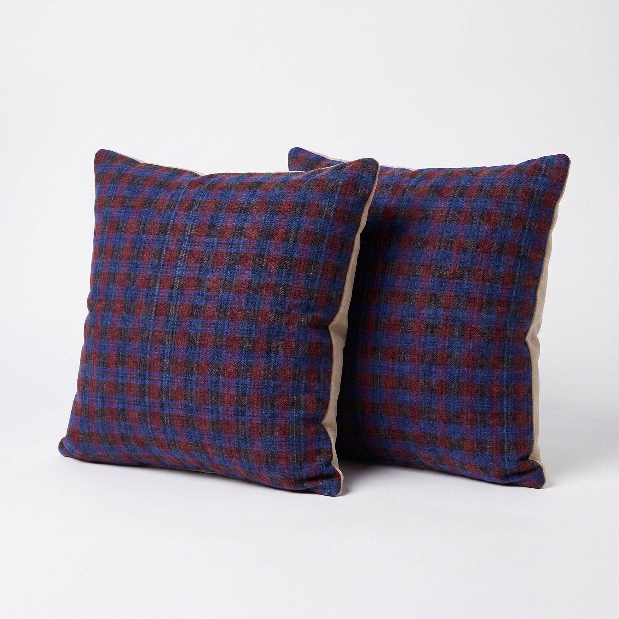 Set of 2 vintage kilim cushion covers 48x51 cm