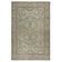 Vintage Handmade Soft Green Rug. One of a kind Floral Design Turkish Carpet