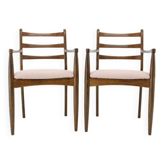 Paire de fauteuils en hêtre des années 1960, Tchécoslovaquie