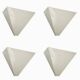 Postmodern minimalist wall lamps Type V607 from Ikea, 1980s, set of 4.