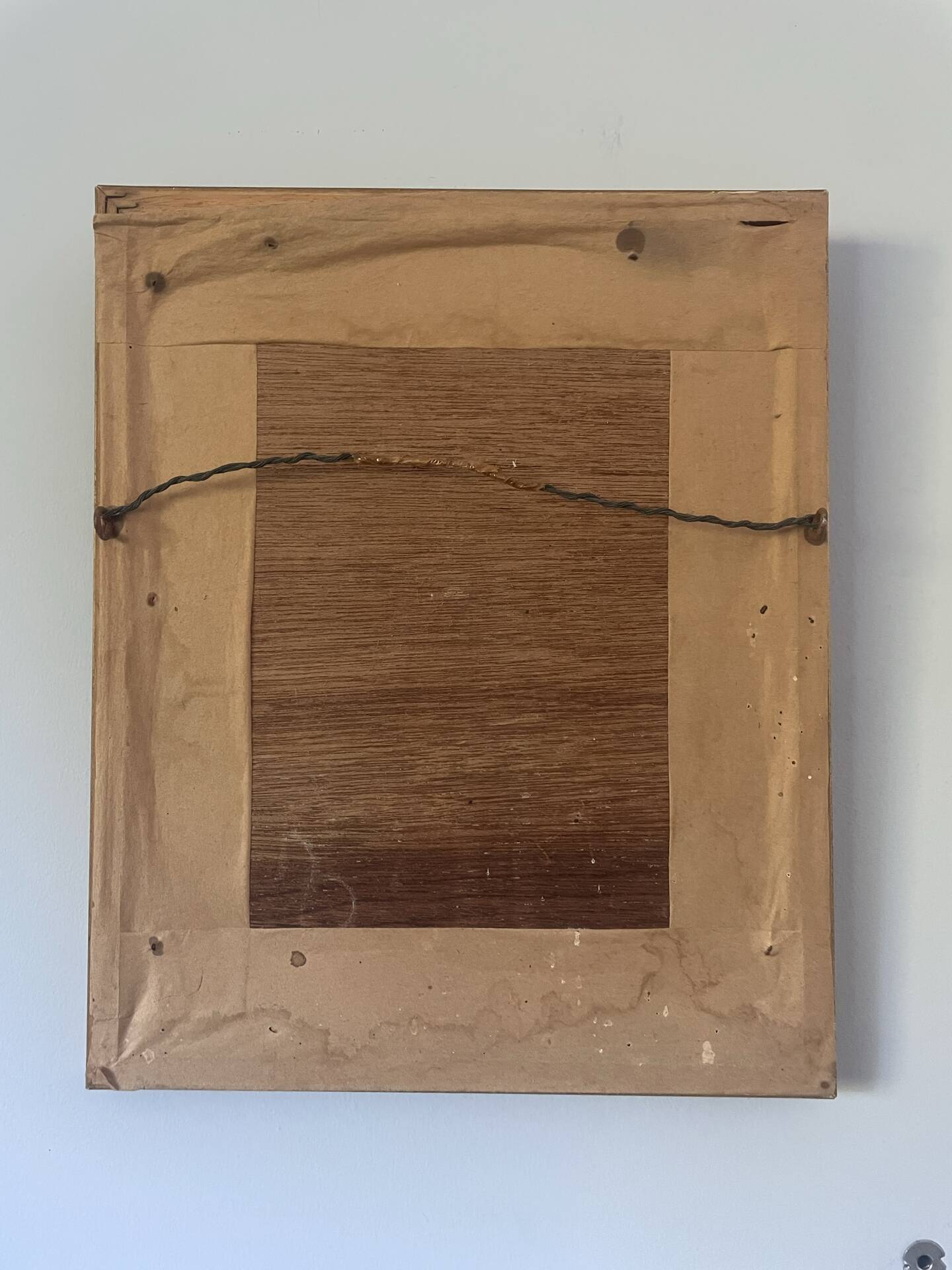 Portrait huile sur bois
