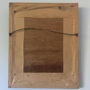 Portrait huile sur bois