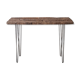 Console en bois, pieds métal