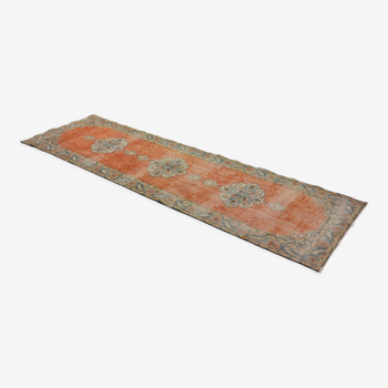 Anatolian handmade vintage rug 353 cm x 105 cm