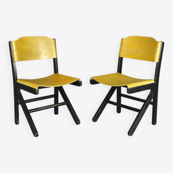 Lot de 2 chaises baumann koka, vers 1990