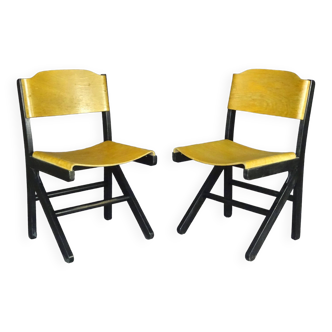 Lot de 2 chaises baumann koka, vers 1990